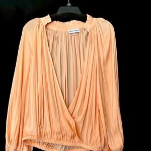 Long sleeve silk shirt